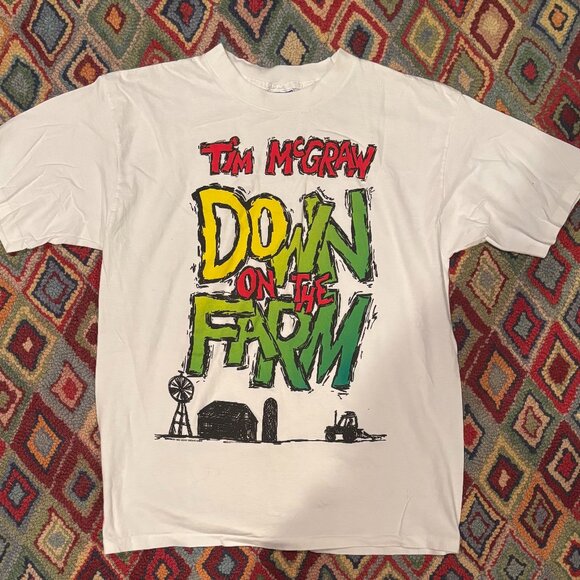 Vintage Tim McGraw “Down on the Farm” XL T-Shirt - Picture 1 of 3